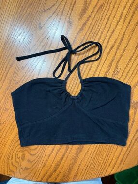 Aeropostale Black drawstring tank top